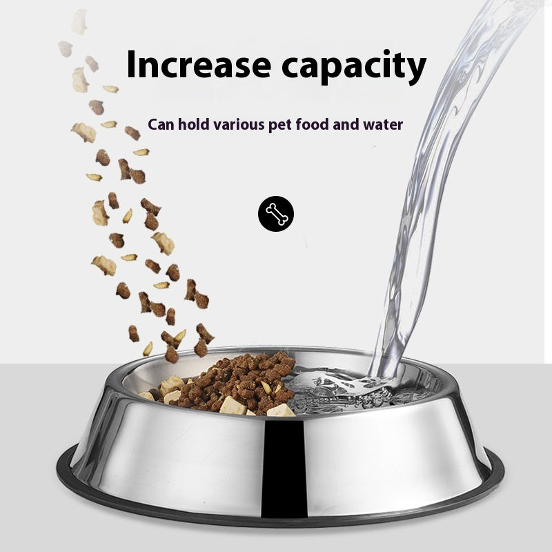 Stainless Steel Dog Bowl Non-slip