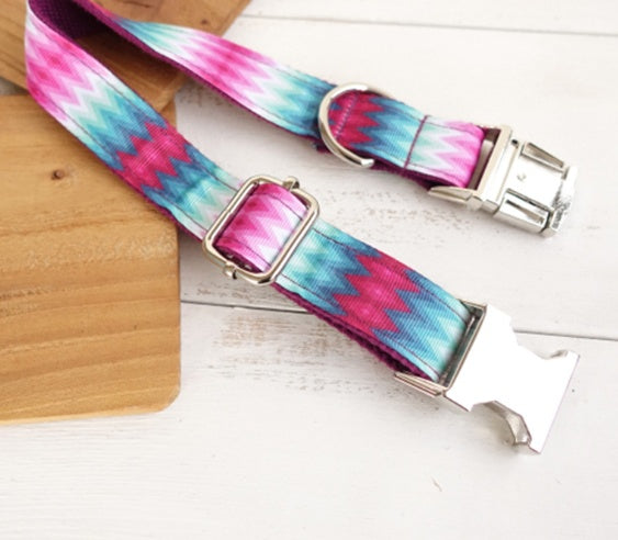 Dog Collar Pet Collar - Avalible in Green or Violet