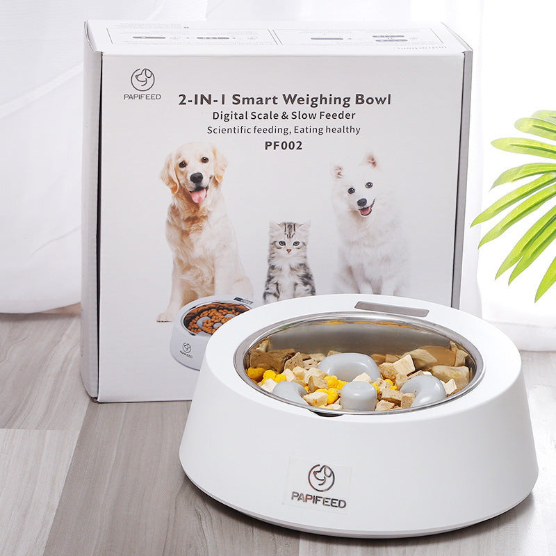 Pawfect Portions: Slow Feeder Smart Weighing Bowl