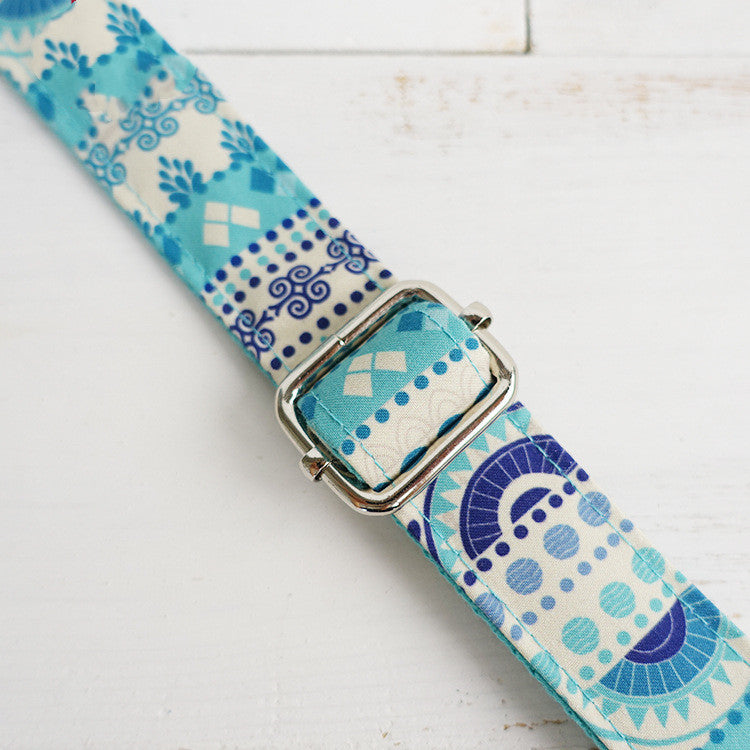 Pet Collar - Blue and Pattern