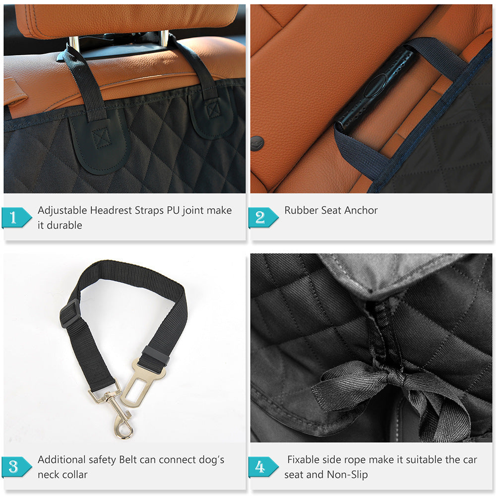 Tail-Wag Travel: Waterproof Dog Car Seat Mat