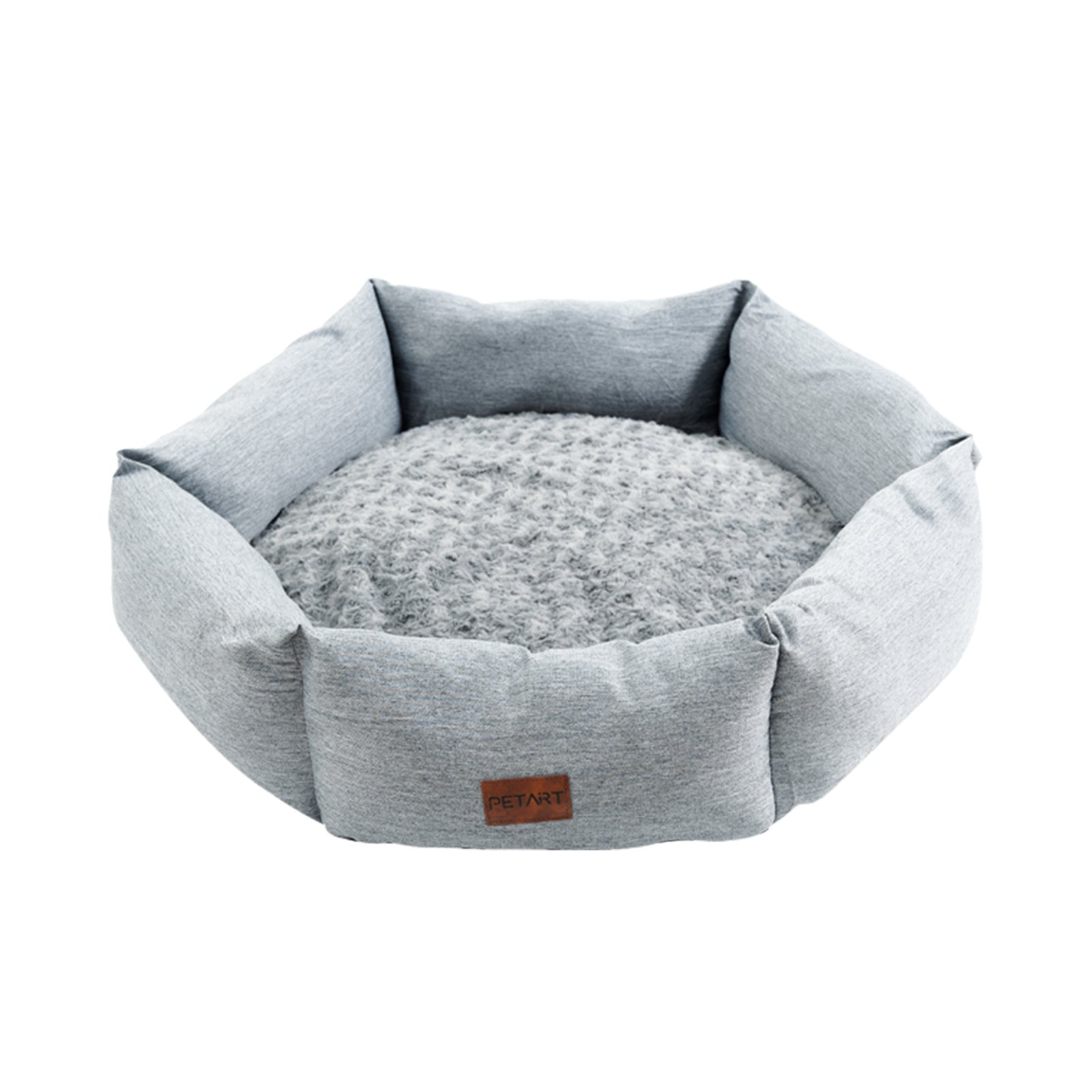 Hexagonal Velvet Dog Bed for Small to Large Dogs