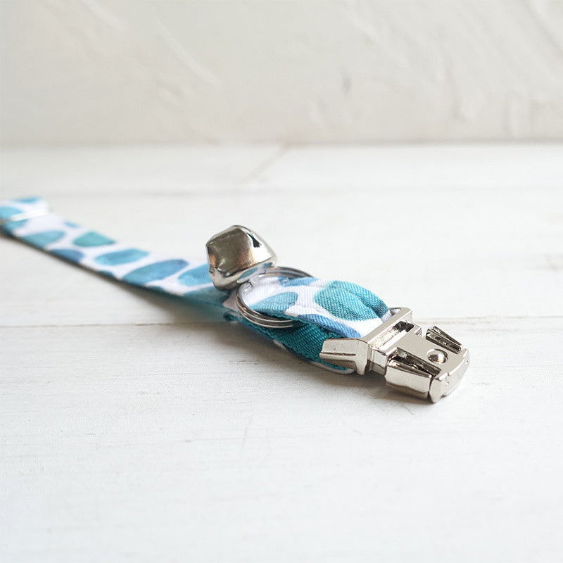 Adjustable pet collar - Blue & White