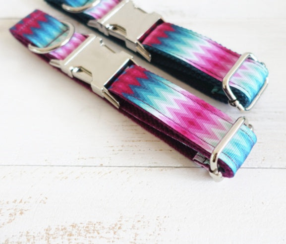 Dog Collar Pet Collar - Avalible in Green or Violet