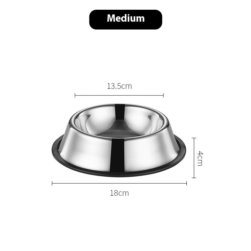 Stainless Steel Dog Bowl Non-slip