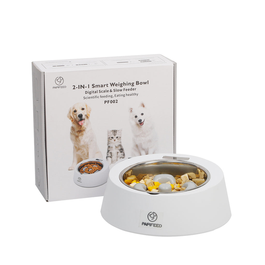 Pawfect Portions: Slow Feeder Smart Weighing Bowl