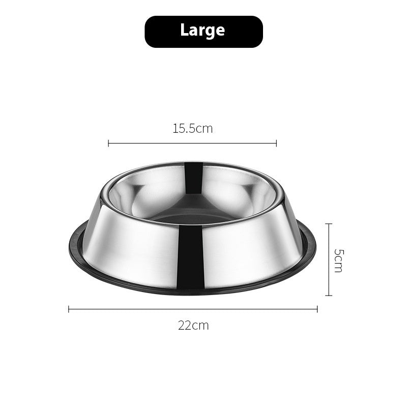 Stainless Steel Dog Bowl Non-slip