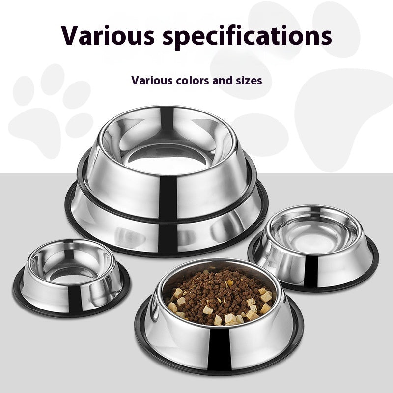 Stainless Steel Dog Bowl Non-slip